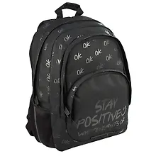 Купить Рюкзак "Будь на позитиве" 33*43*13,5 см, 1 отделение, 4 кармана, полиэстер — Фото №1