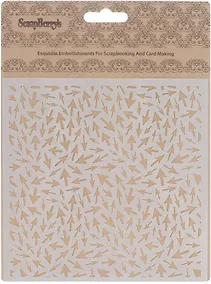 Купить Трафарет Стрелочки (15,2*15,2см) (толщина 0,15мм) (SCB53100011) (ScrapBerry`s) (упаковка) — Фото №1