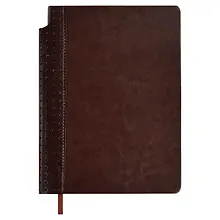 Купить Ежедневник недат. А5 160л "Сариф" коричневый, кожзам, тв.переплет, место для ручки, офсет, ляссе — Фото №1