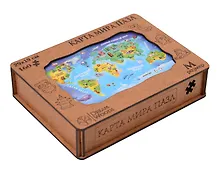 Купить Пазл фигурный "Карта Мира" — Фото №1