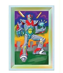 Купить Набор для творчества, Форматик Рельефная раскраска "Робот" ,12х18 см — Фото №1