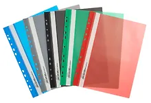 Купить Папка-скоросшиватель А4 пластик 140/180 мкм, с перфорацией, в ассортименте, GoodMark — Фото №1