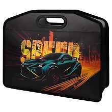 Купить Папка для тетрадей А4 "Скорость" полипропилен, 37*30*11 см, молния, дно с расширением — Фото №1