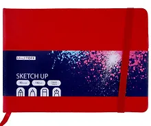Купить Скетчбук 210*148 80л "SKETCH UP. Красный" 140г/м2, тв.обложка, резинка — Фото №1