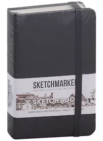 Купить Скетчбук 9*14 80 листов "Sketchmarker" черный, нелинованный, 140г/м2, слоновая кость — Фото №1