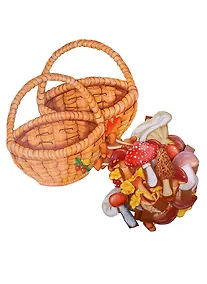 Купить Корзинка с грибами Оформительский и Дидактический набор (64 карт.) (КартвКорз) Цветкова (упаковка) — Фото №1