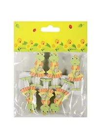 Купить Набор прищепок, 6 шт, в пакете с хедером, лягушата (11-06943-18) — Фото №1