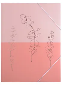 Купить Папка на резинке А4 "Pink print", пластик — Фото №1