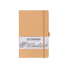 Купить Скетчбук 13*21 80л "Sketchmarker"  капучино, 140г/м2, слоновая кость, тв.обл. — Фото №1