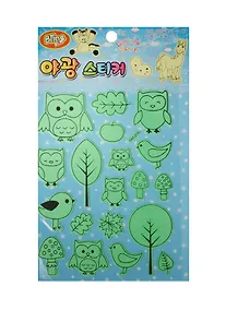 Купить Набор светящихся наклеек AAA-018 Совы (11-01488-AAA-018) — Фото №1