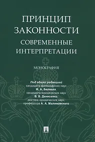 Купить Принцип законности: современные интерпретации. Монография — Фото №1
