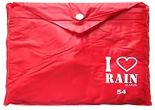 Купить Плащ-дождевик АКМ (взрослый) плотный PVC, красный JN1018-RED — Фото №1