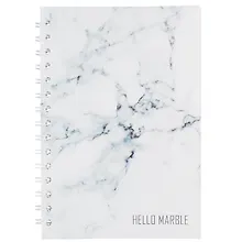 Купить Тетрадь в клетку Hai Bin, "Серый мрамор", 80 листов — Фото №1