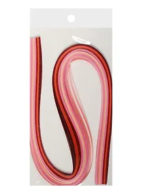 Купить Бумага для квиллинга в пакете с подложкой (3mm) (120 листов) (52cm), оттенки розового (11-2398 — Фото №1