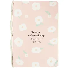 Купить Записная книжка А6 40л кл. "Be happy" сшивка на шнурке — Фото №1