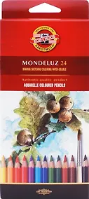 Купить Карандаши цветные Koh-I-Noor, Mondeluz, акварельные 24 цвета — Фото №1