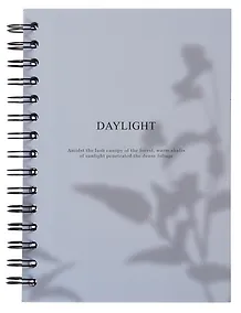 Купить Тетрадь «Shadow», 120 листов в клетку, голубой, твердый переплет, спираль — Фото №1