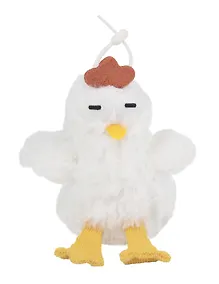 Купить Брелок Курочка белая (текстиль) (12см) (12-110825-Z2) — Фото №1