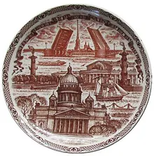 Купить Тарелка "Исаакиевский собор" (d=10см) — Фото №1