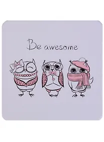 Купить Подставка под чашку Be awesome (Совы) (ПЧ2018-12) — Фото №1