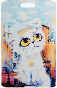 Купить Чехол для карточек Cat in the City (Облакокошечка) — Фото №1