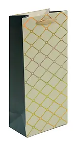 Купить Пакет бутылочный 34.5*12.5*10 "Ромбики" бум.мат.ламинат — Фото №1