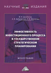 Купить Эффективность инвестиционного процесса в государственном стратегическом планировании. Монография — Фото №1