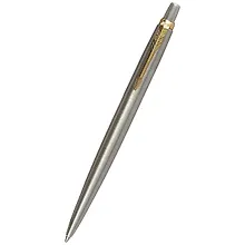 Купить Ручка шариковая Parker, Jotter Stainless Steel GT, подарочная синяя — Фото №1