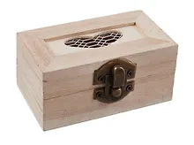 Купить Шкатулка Сердце (вырубка), малая 9*5*4/8,9*5*3,7см, дерево, 11-08023-J2 — Фото №1