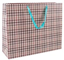 Купить Пакет А3+ 40*50*15 "Гусиная лапка" нейтр., бум.мат.ламинат — Фото №1