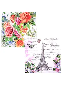 Купить Набор салфеток для декупажа Цветы Парижа 2 шт. 007721/SDL087700 — Фото №1