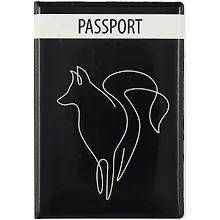 Купить Обложка для паспорта Лиса (линия) (ПВХ бокс) — Фото №1
