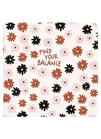 Купить Записная книжка 170*170 40л нелин. "Sentiment", черные и красные цветы, мягк.переплет, скрепка — Фото №1