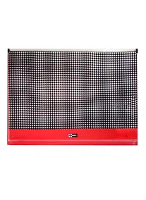 Купить Папка на молнии А4 "Клетка", пластик, Феникс — Фото №1