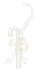 Купить Новогоднее подвесное украшение Трость перламутровая (пластик) (ПВХ бокс) (7х12) (12-09229-2-N19) — Фото №1