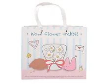 Купить Пакет А4 32*25,5*15 "Flower rabbit" дет., бум.мат.ламинат — Фото №1