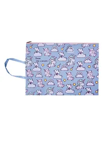 Купить Папка для тетрадей А4 "Unicorn" молния, ручка, ткань, ассорти — Фото №1