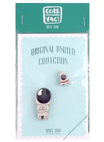 Купить Сувенир, Набор брошей деревянных COREYAGI: Космическое приключение (белый) 2шт. — Фото №1