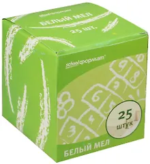 Купить Мелки белые, 25 шт. — Фото №1