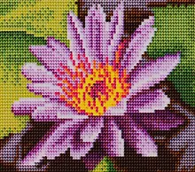 Купить Алмазная мозаика ТМ Рыжий Кот (блест.) 17х22см (18цв) Красивый цветок AS17022 — Фото №1