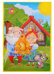 Купить Мягкие пазлы А5 Vladi Toys Курочка Ряба — Фото №1