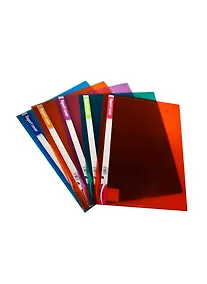 Купить Папка-скоросшиватель А4 с карманом, полупрозрачная, пластик 0,45 мм, ассорти, Tramix — Фото №1