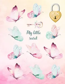 Купить Блокнот с замочком «Танец бабочек», 80 листов — Фото №1