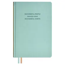Купить Ежедневник недат. А5 160л "Буйвол" мятный, бежевый, кожзам, тв.переплет, блинтовое тиснение, офсет, ляссе — Фото №1