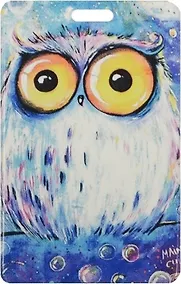 Купить Чехол для карточек Сова на синем фоне — Фото №1