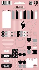 Купить Наклейки Планируй и украшай! "Розовые коты" — Фото №1