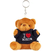 Купить Брелок Москва Мишка в свитере I love Moscow (текстиль) (10 см) (12-1062А-1062-2) — Фото №1