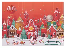 Купить Адвент-календарь с окошками-сюрпризами (картон) (41,5х29,5) (92295) — Фото №1