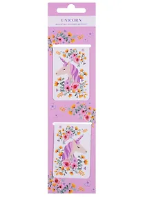 Купить Магнитные закладки «Unicorn», розовые, 2 штуки — Фото №1