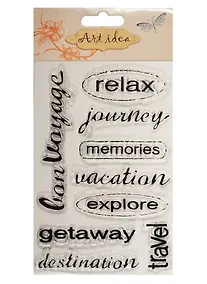 Купить Набор для творчества, Штампы силиконовые 10*15см, happy birthday — Фото №1